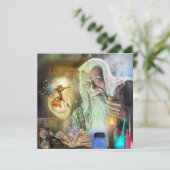 Laat een Baby Dragon Fantasy Wizard Art maken (Staand voorkant)