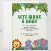 Laat een Baby spelen [Dierthema] Briefhoofd (Voorkant / Achterkant)