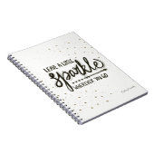 Laat een beetje ruziën waar je ook gaat notitieboek (Rechterzijde)