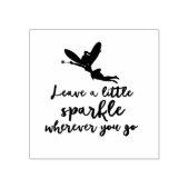 Laat een beetje Sparkle met Fairy Quote Rubberstempel (Afrduk)