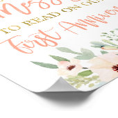 Laat een bericht achter trouw succulenten bord poster (Hoek)