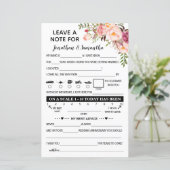 Laat een briefje achter voor de tweetalige roze br (Staand voorkant)