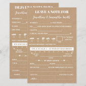 Laat een briefje achter voor een tweetalige trouwe (Voorkant / Achterkant)