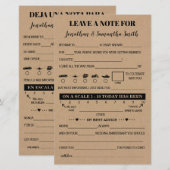 Laat een briefje achter voor een tweetalige trouwe (Voorkant / Achterkant)