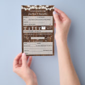 Laat een briefje achter voor het paar Westerse tro Flyer (Hand)