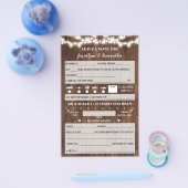 Laat een briefje achter voor het paar Westerse tro Flyer (Enkel)