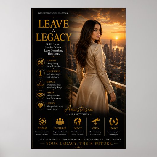 Laat een Erfenis Na – Executive Office Poster (Voorkant)