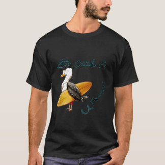 Laat een golf surfen Seagull Surfer Surf Tshi vang T-shirt