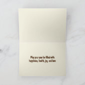 Laat een Happy Nieuwjaar-kaart achter Kaart (Binnen)