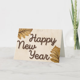 Laat een Happy Nieuwjaar-kaart achter Kaart