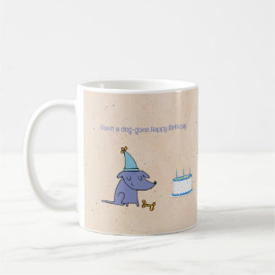 Laat een hond gaan Gelukkige Verjaardag gepersonal Koffiemok
