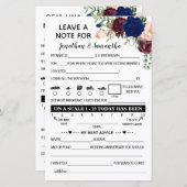 Laat een noot achter voor de Pas getrouwd van twee (Voorkant / Achterkant)