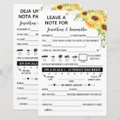 Laat een noot voor de tweetalige Pas getrouwd zonn (Voorkant / Achterkant)