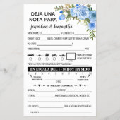 Laat een notitie achter voor Passen getrouwd Bilin Flyer (Achterkant)