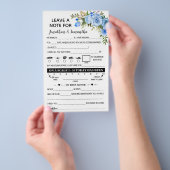 Laat een notitie achter voor Passen getrouwd Bilin Flyer (Hand)