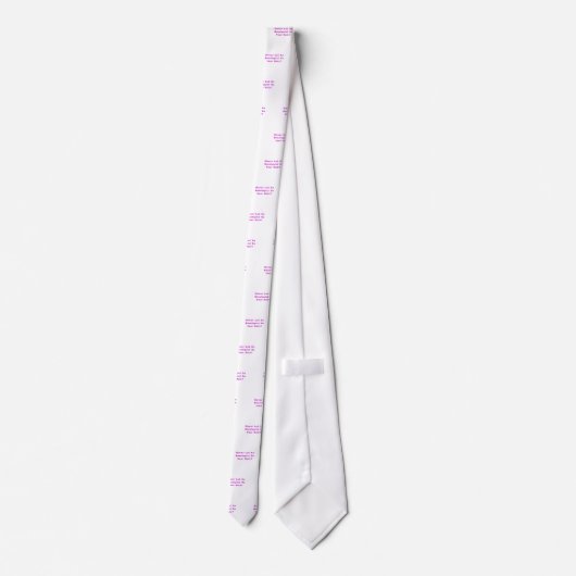 Laat een oncoloog nooit je eigen hand doen stropdas (Achterkant)