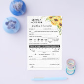 Laat een opmerking achter voor de Passen getrouwd  Flyer (Enkel)