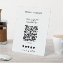 Laat een Review QR code achter