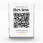 Laat een Review QR-code Gepersonaliseerde Social M Fotoblokken (Voorkant)
