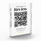 Laat een Review QR-code Gepersonaliseerde Social M Fotoblokken (Links)