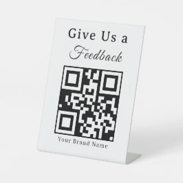 Laat een Review QR-code Zakelijk Sokkelbord Reclamebord Met Voetstuk