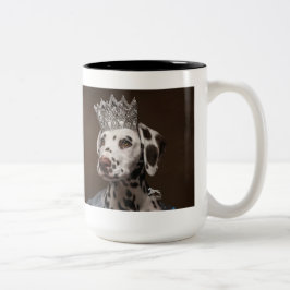 Laat een spoor achter van Sparkle Dalmatian Tweekleurige Koffiemok