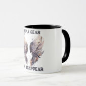 Laat een versnelling vallen en verdwijn, Motorcycl Mok (Voorkant rechts)