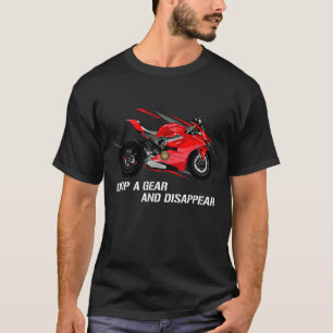 Laat een versnelling vallen en verdwijn - Motorspo T-shirt