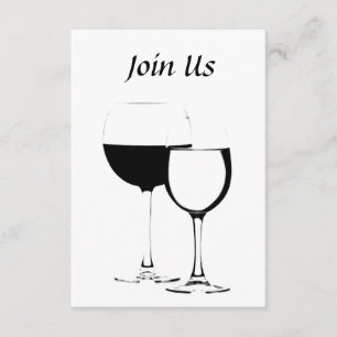 *LAAT EEN WINE DRINKEN* COOL INVITATIE KAART