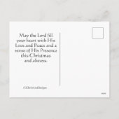 Laat elk hart hem ruimte geven, Kerstlied Feestdagenkaart (Achterkant)