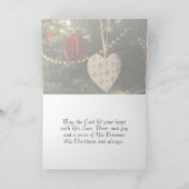 Laat elk hart hem ruimte geven, kerstlied kaart (Binnen)