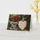 Laat elk hart hem ruimte geven, kerstlied kaart (Gele Bloem)