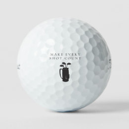 'Laat elk Schot Tellen' Mindfulness, Motiverend Golfballen
