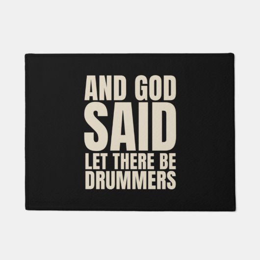 Laat er drummer zijn deurmat (Voorkant)