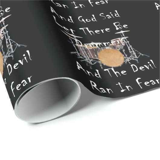 Laat er drummers zijn cadeaupapier (Rol Hoek)