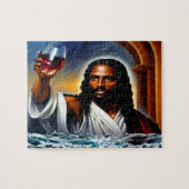 Laat er een Christelijke kunstpuzzel voor wijn zij Legpuzzel (Horizontaal)