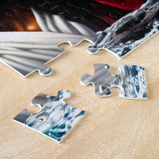 Laat er een Christelijke kunstpuzzel voor wijn zij Legpuzzel (Zijkant)