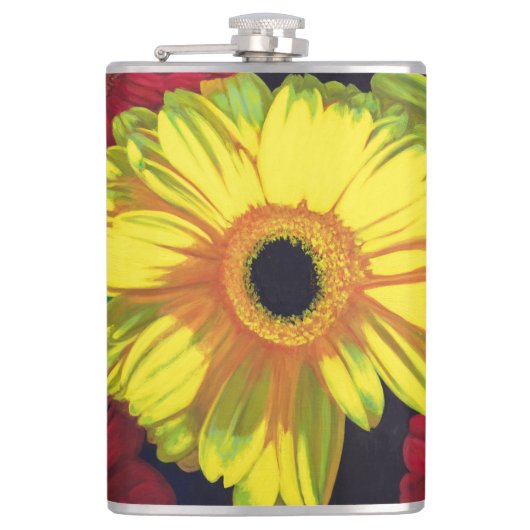 "Laat er een heldere, vinylomgepakte erlenmeyer zi Heupfles (Voorkant)