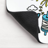 Laat er een vliegende vliegende vliegende vliegend muismat (Hoek)