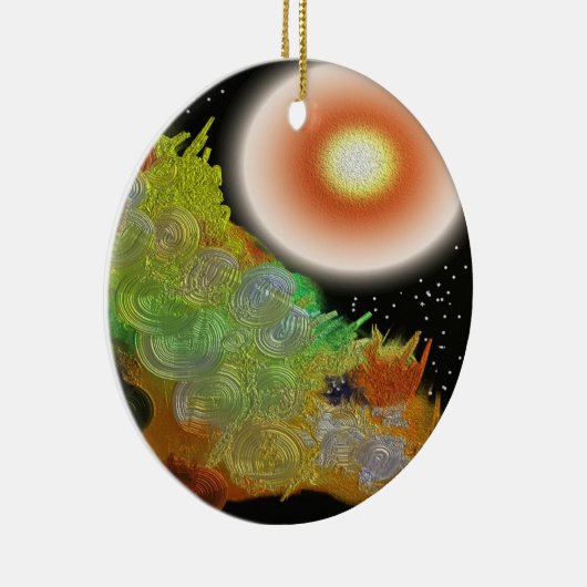 Laat er licht Abstract zijn Keramisch Ornament (Rechts)