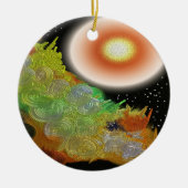 Laat er licht Abstract zijn Keramisch Ornament (Voorkant)