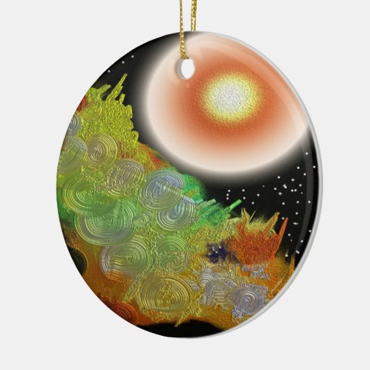 Laat er licht Abstract zijn Keramisch Ornament (Links)