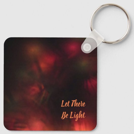 Laat er licht gezicht zijn sleutelhanger (Achterkant)