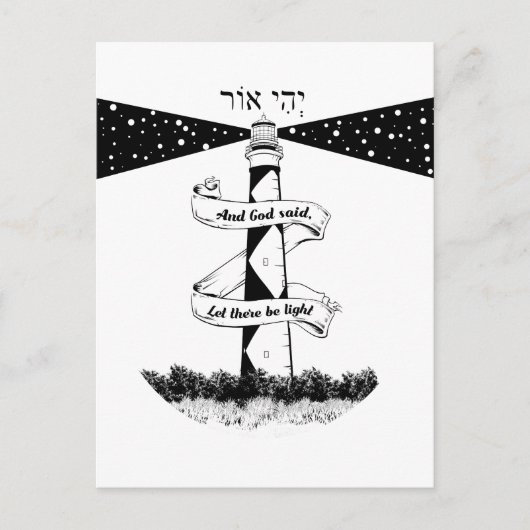 LAAT ER LICHT vuurtoren ZIJN Briefkaart (Voorkant)