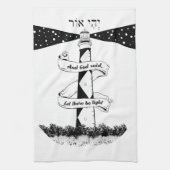 LAAT ER LICHT vuurtoren ZIJN Theedoek (Verticaal)