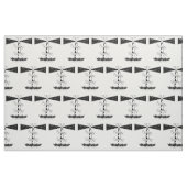 LAAT ER LICHT Vuurtoren zwart-wit Stof (Fat Quarter)