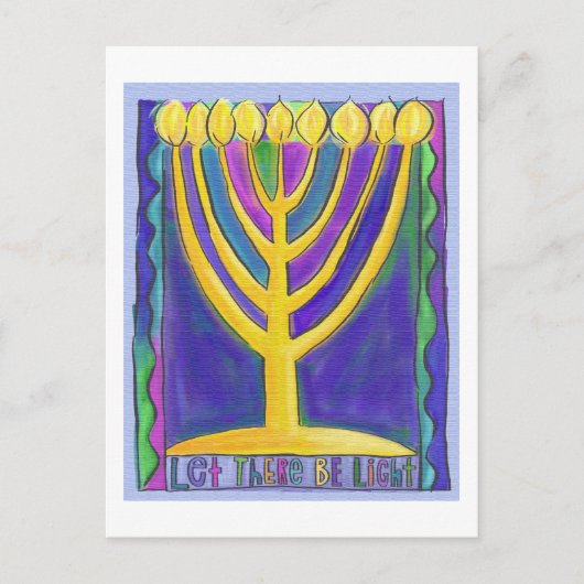 Laat er licht zijn briefkaart (Voorkant)