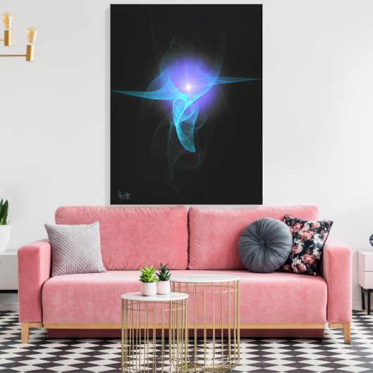 Laat er licht zijn canvas afdruk (Insitu (Woonkamer))