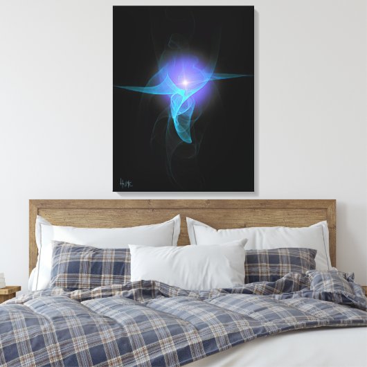 Laat er licht zijn canvas afdruk (Insitu (Slaapkamer))