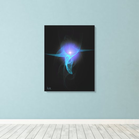 Laat er licht zijn canvas afdruk (Insitu (Houten vloer))